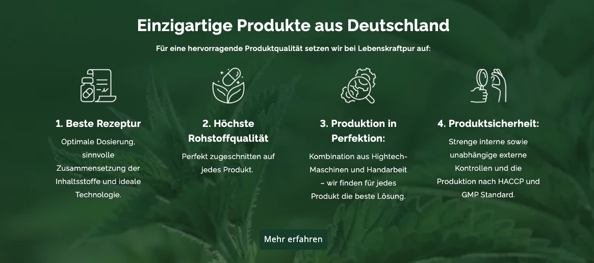 Website Fabian Produkte